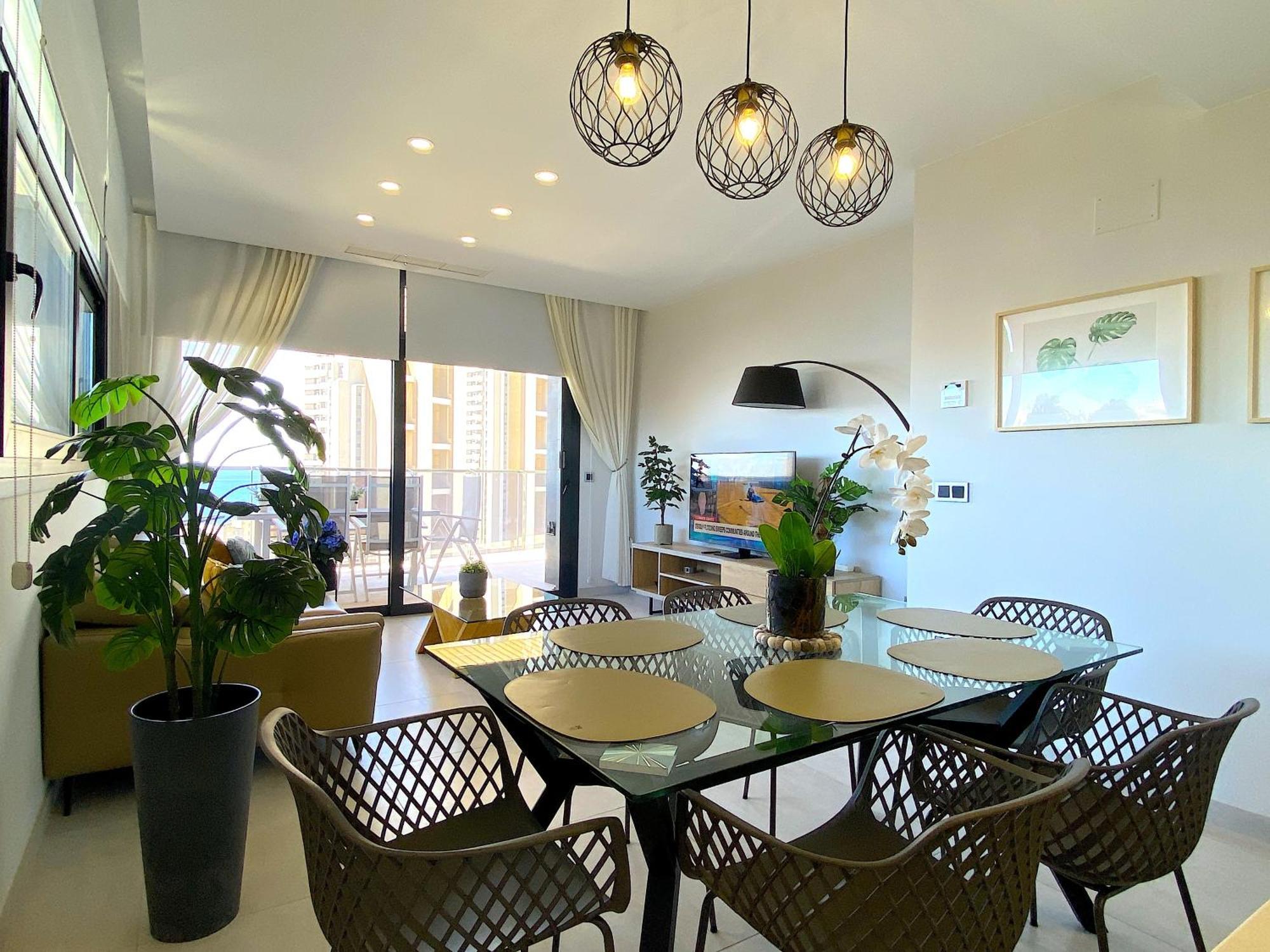 Lujoso Apartament Con Impresionantes Vistas Al Mar Benidorm Exteriör bild