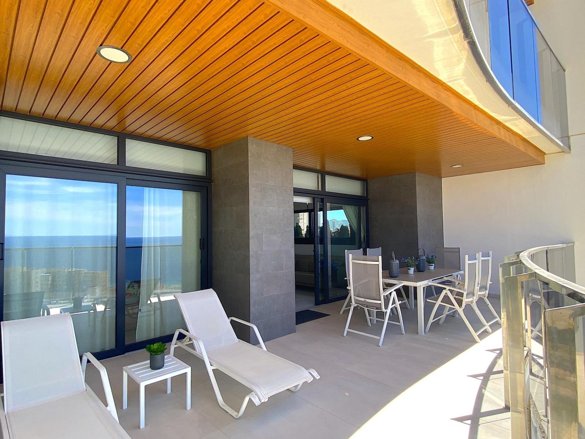 Lujoso Apartament Con Impresionantes Vistas Al Mar Benidorm Exteriör bild