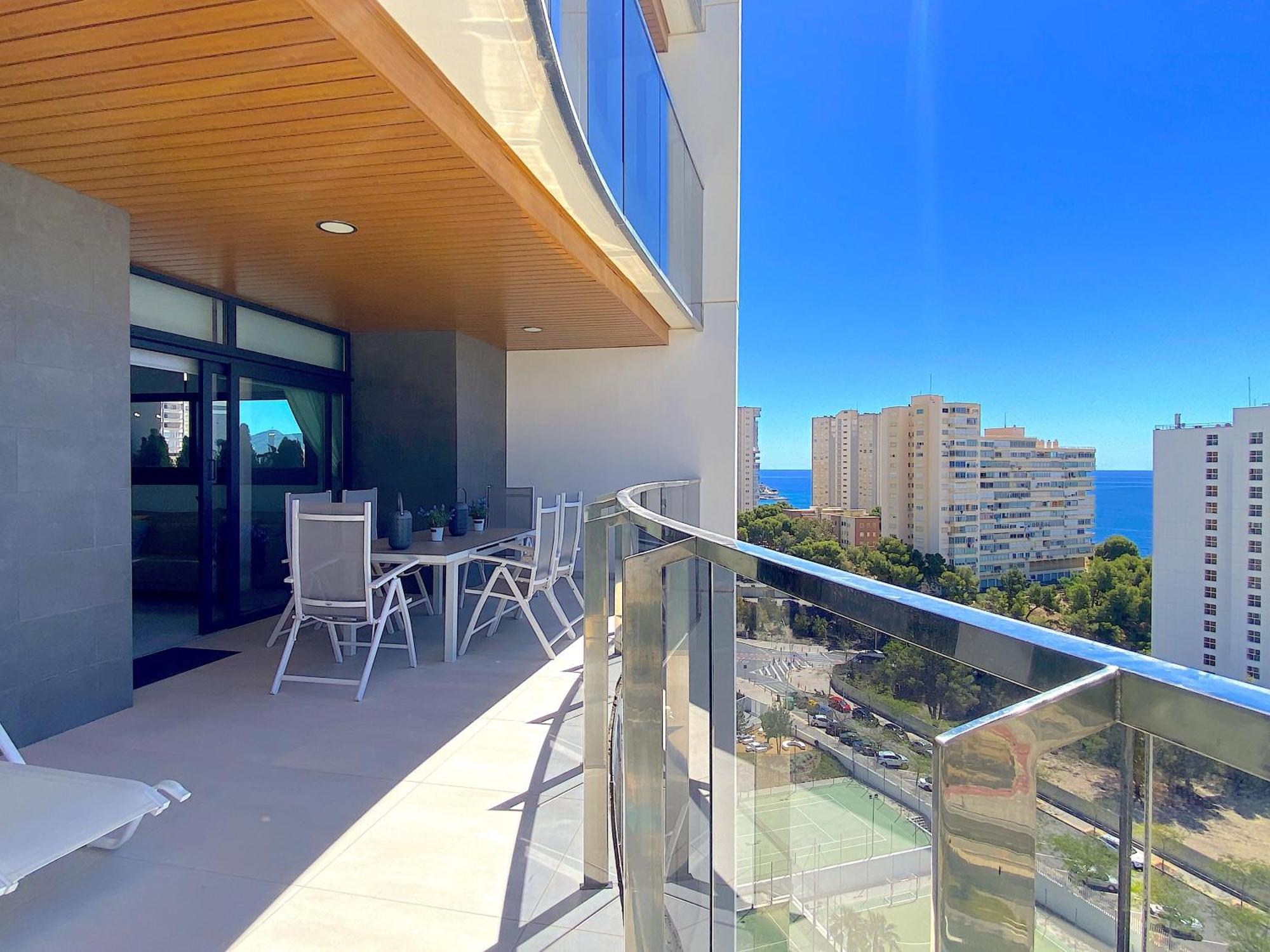 Lujoso Apartament Con Impresionantes Vistas Al Mar Benidorm Exteriör bild