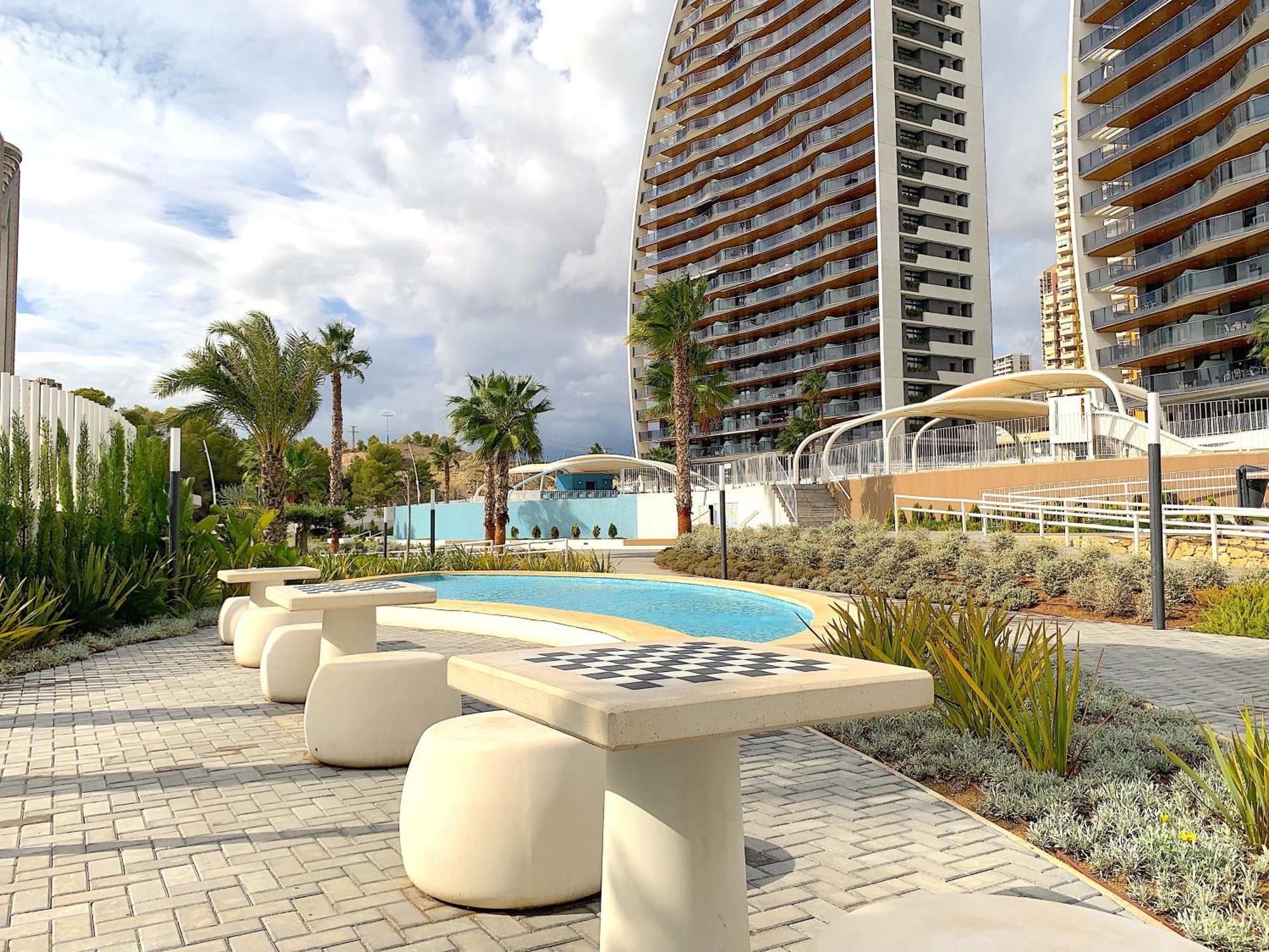 Lujoso Apartament Con Impresionantes Vistas Al Mar Benidorm Exteriör bild