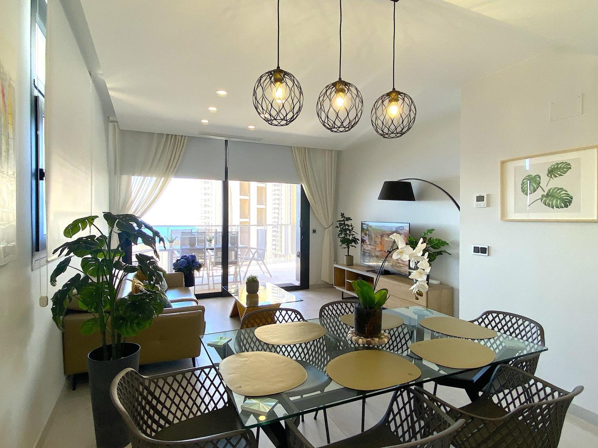 Lujoso Apartament Con Impresionantes Vistas Al Mar Benidorm Exteriör bild